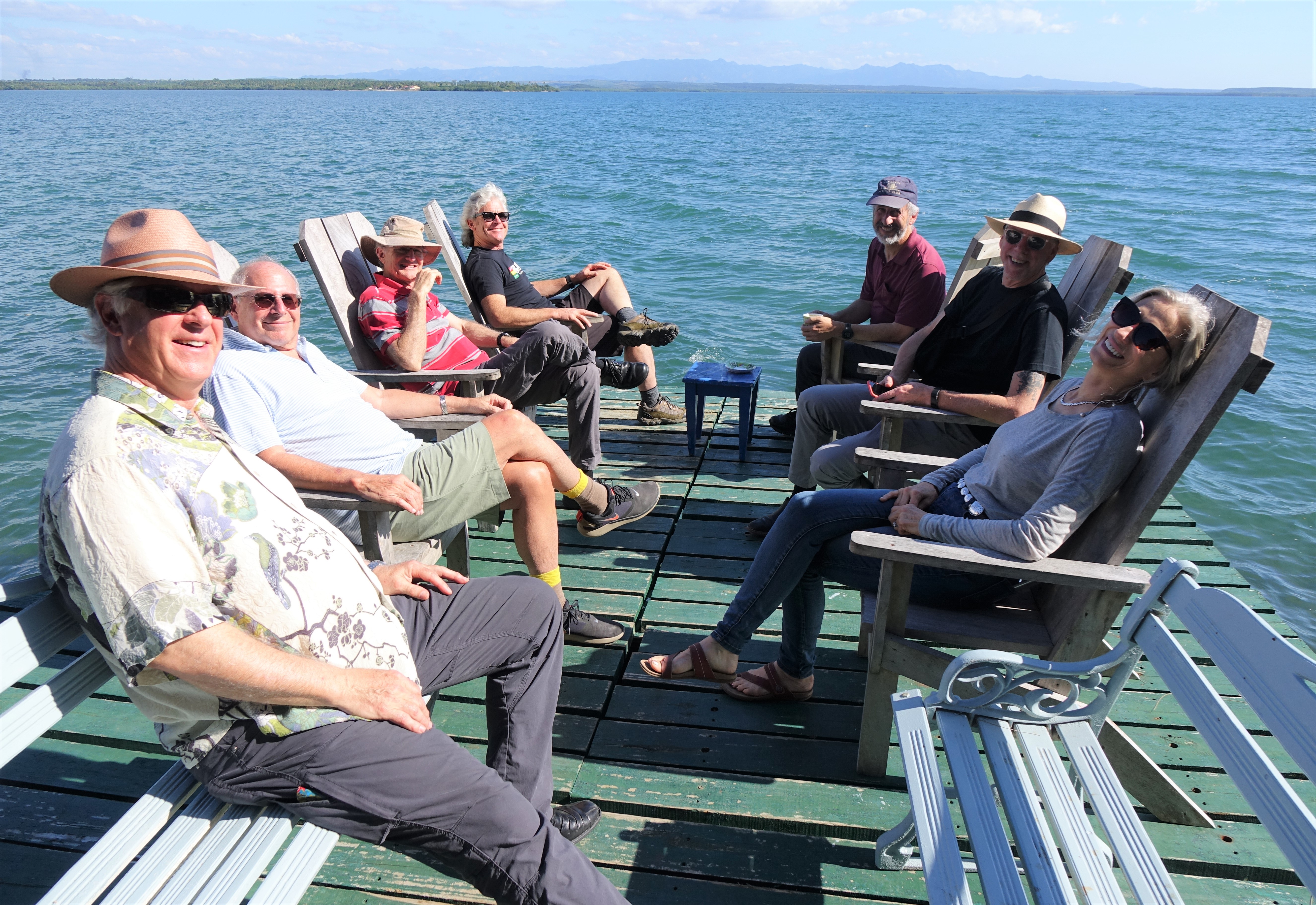 Previous group of Stringletter travelers enjoying the sea breeze