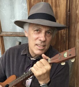 fred sokolow with his ukulele