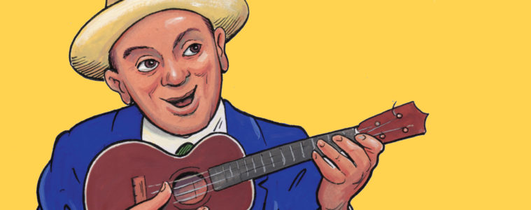 Ukulele Ike Cliff Edwards Robert Armstrong Ukulele Illustration