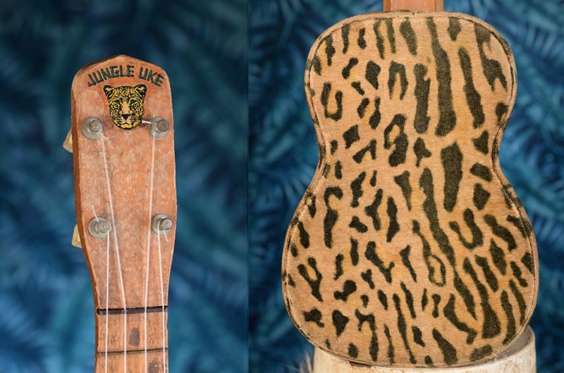 Regal Jungle Uke close up of body and headstock ukulele history