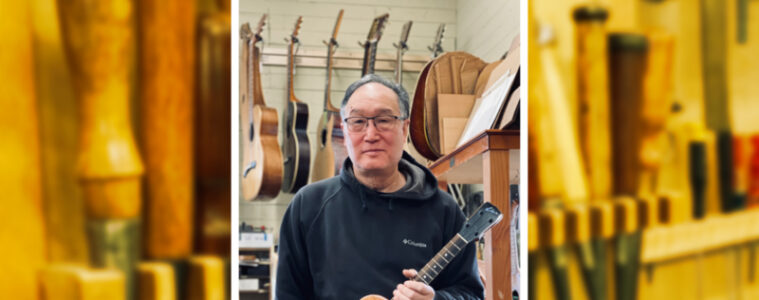 luthier kerry char with ukulele