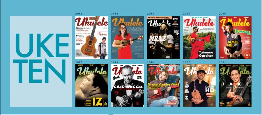ukulele 10th anniversary magazine covers